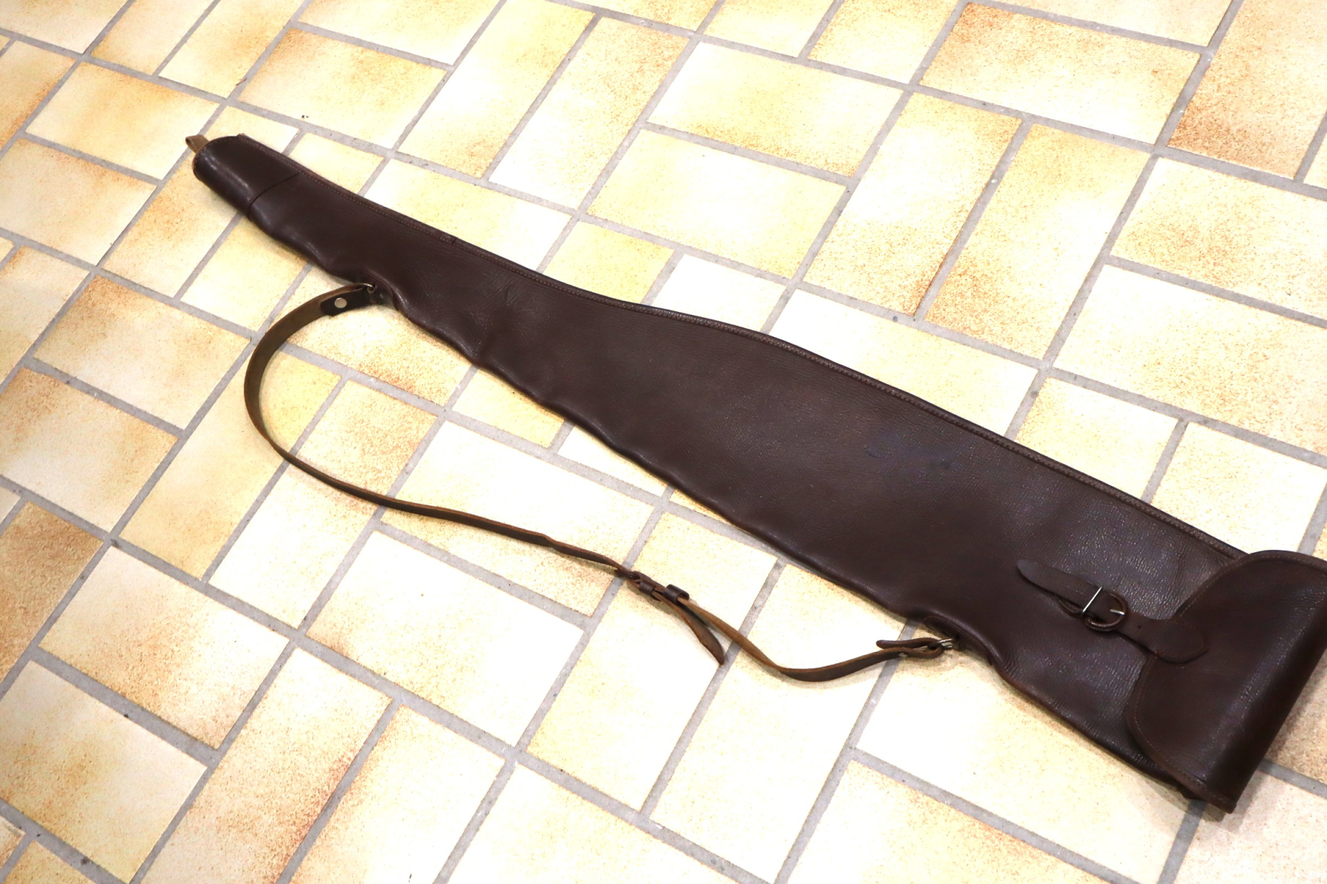Vintage Leder-Gewehrtasche original – Bild 1