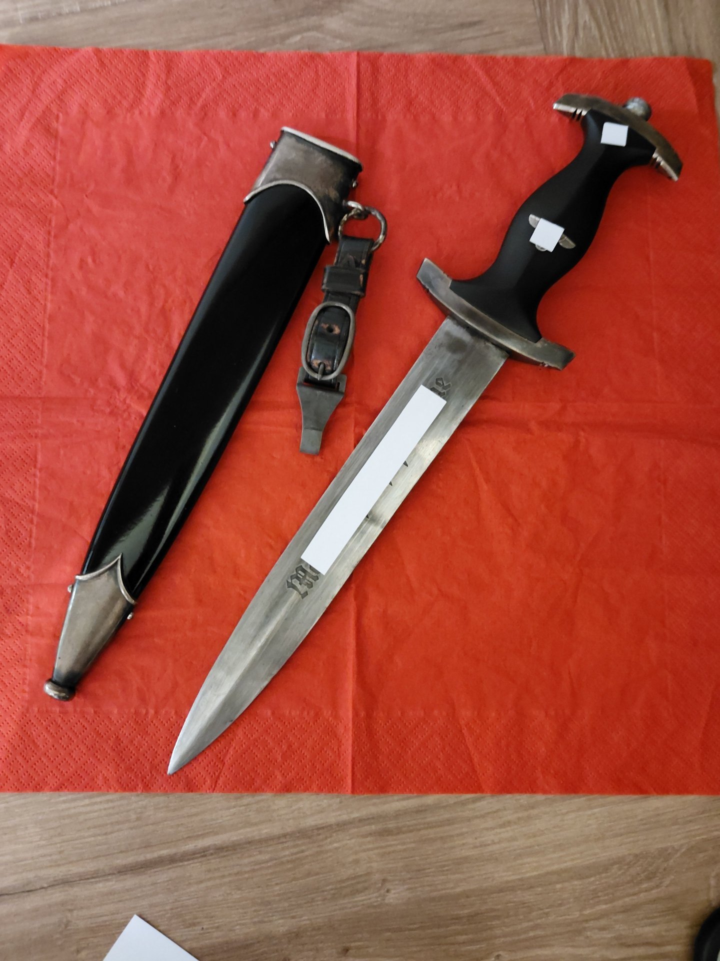Dolch Ehrendolch XX Hörster Devise und Widmung Fundzustand – Bild 1
