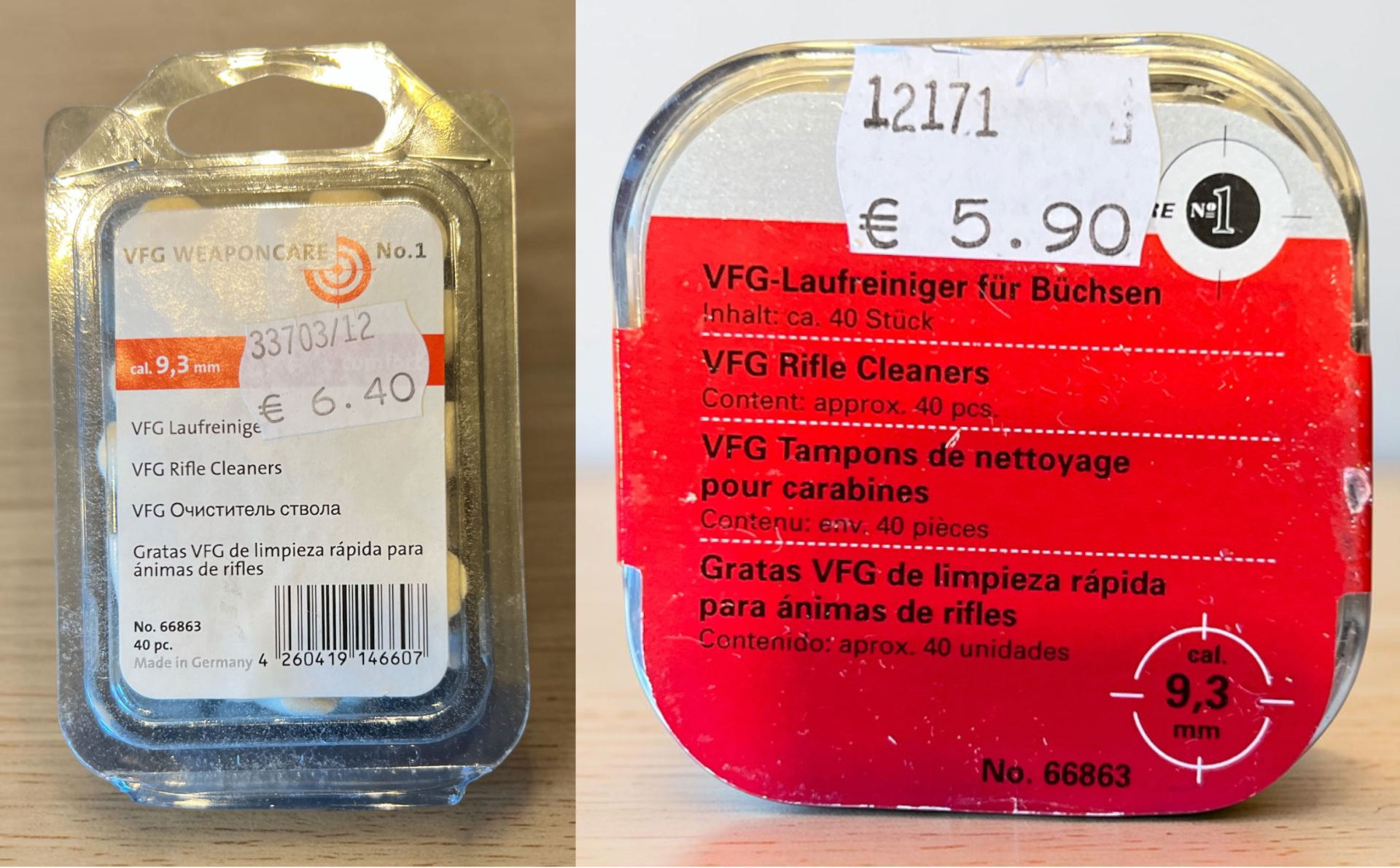 9,3 mm VFG Laufreiniger 250 Stück – Bild 1