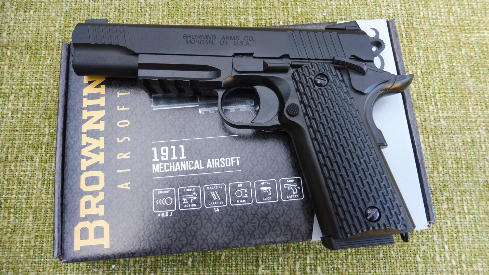 Softairpistole Browning 1911Metallschlitten ab 14 Jahre***ansehen kostet nichts – Bild 1
