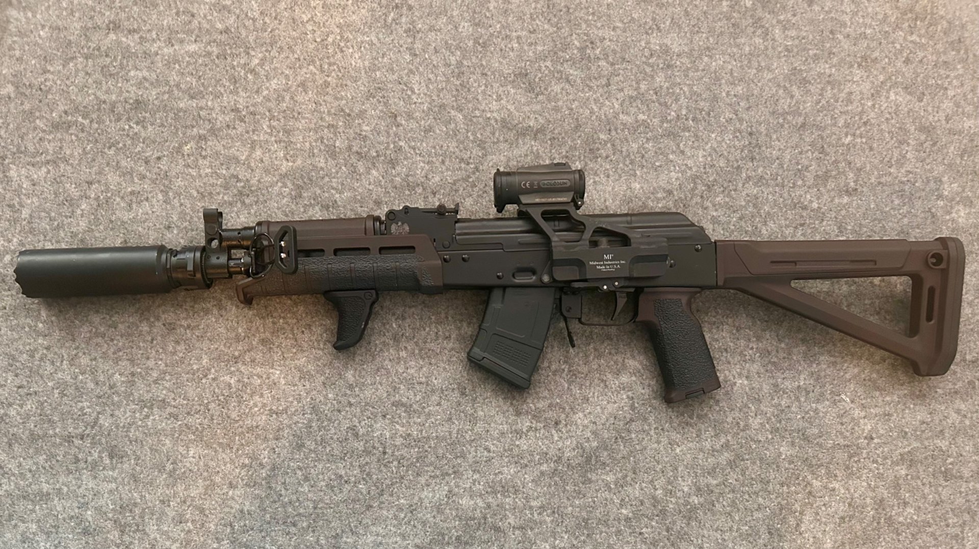 WBP Mini Jack 7,62x39 – Magpul Plum & High-End Upgrades mit Dämpfer & Optik(ALG, Ase Utra, Holosun) – Bild 1