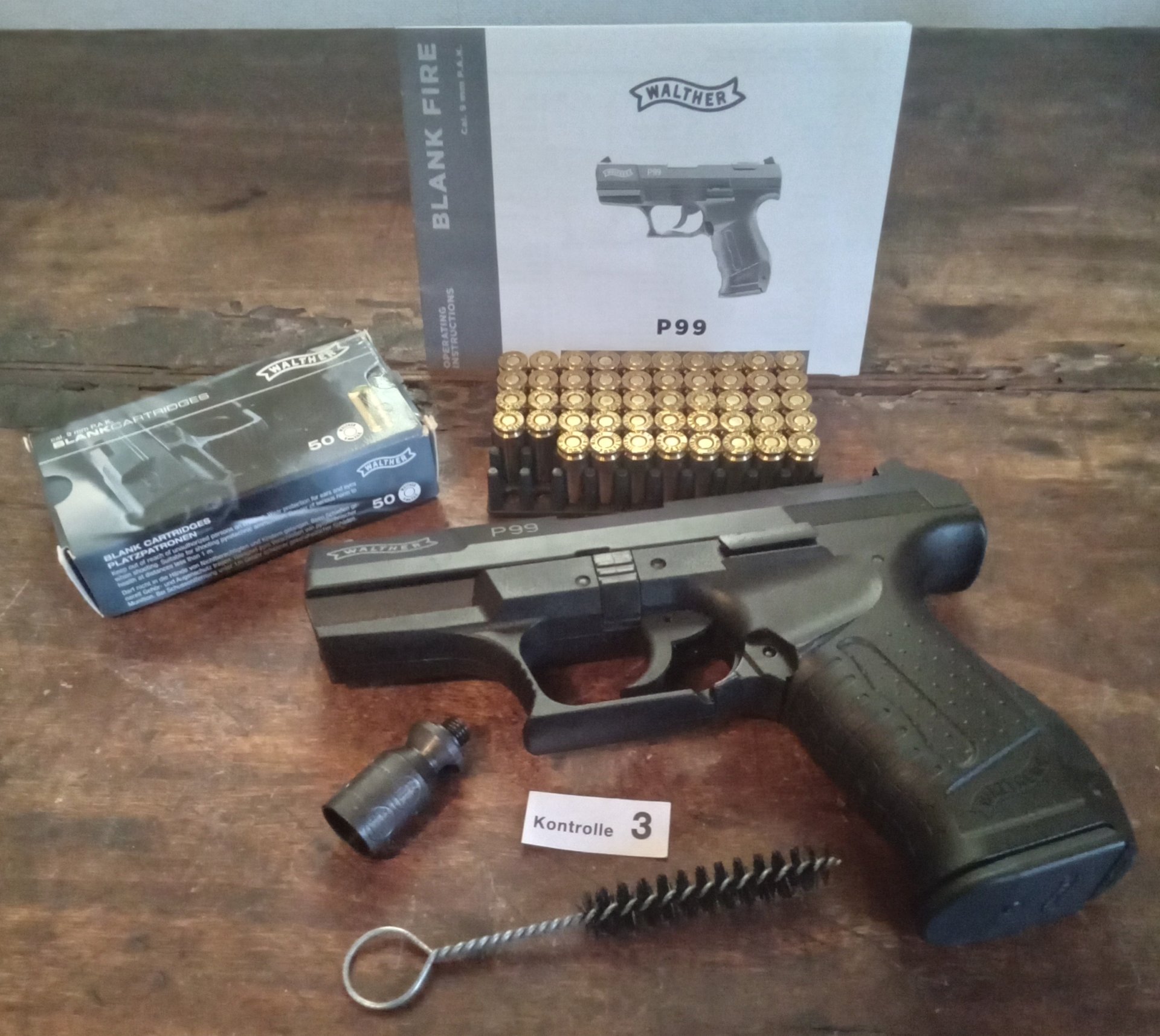 Walther P99 Kal. 9mm P.A.K Schreckschusspistole neuwertig – Bild 3