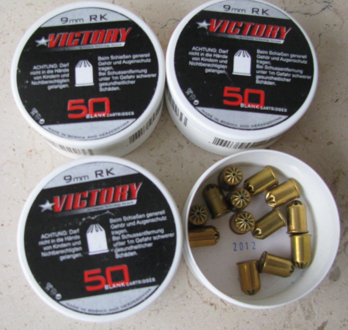 163 Platzpatronen 9mm RK – Bild 1