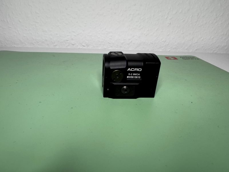 Aimpoint ACRO S-2 – 9 MOA Rotpunktvisier für Flinten – nahezu neuwertig, OVP und Zubehör – Bild 3