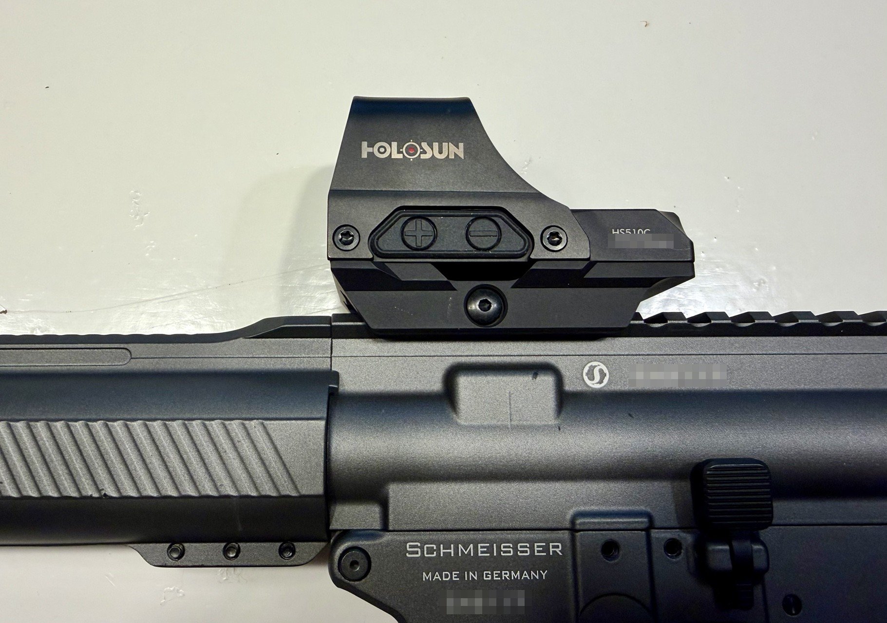 Schmeisser AR15-9 S4F Sport Dynamic PCC – 10,5" – Grey – 9 mm Luger – mit Holosun HS510C, Koffer und – Bild 3