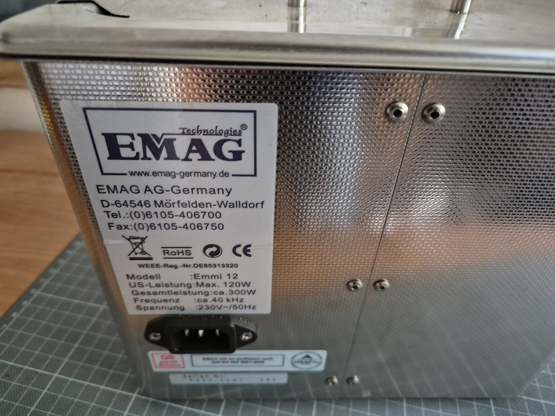 Ultraschall Reiniger EMAG Emmi 12HC - defekt – Bild 3