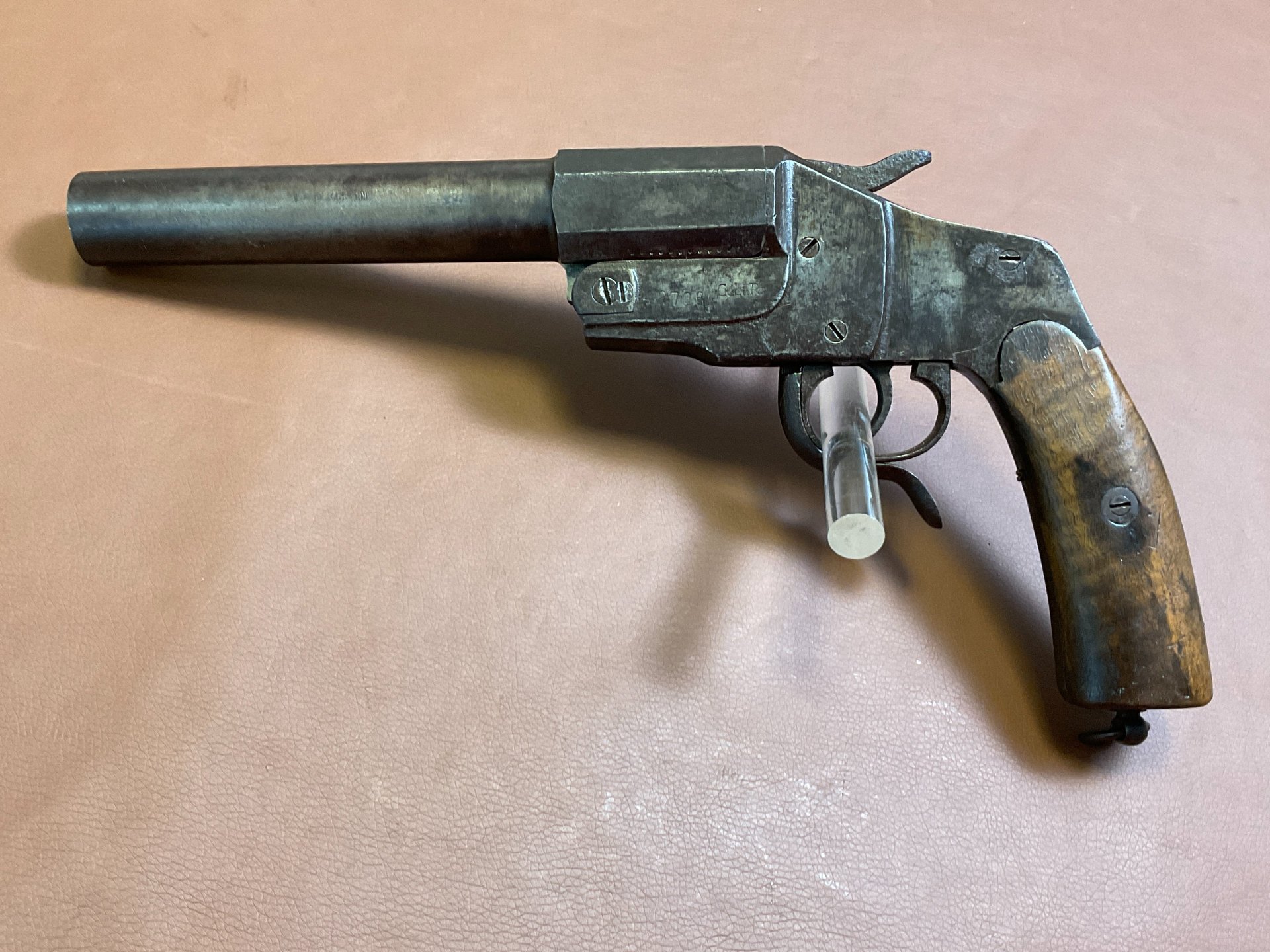 Leuchtpistole Gebrüder Rempt Suhl Mod. 1894 "Hebel" im Cal.4 Signal SNR 42706 – Bild 1