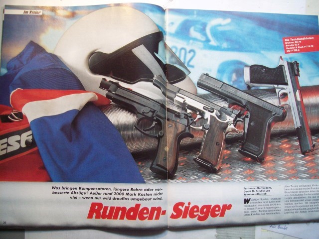 Visier - Heft : ** Vergleichstest: SIG P 210-5 und drei weitere getunte 9 mm Pistolen ** – Bild 1
