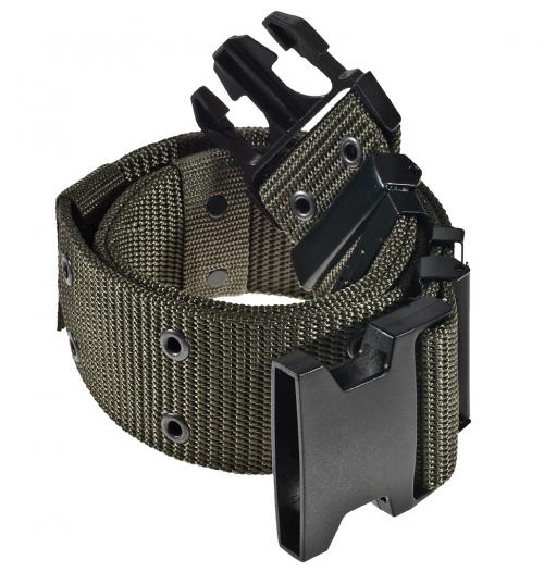 US Lochkoppel LC2 Oliv - bis 115cm verstellbar – Army Belt Steckverschluss – Bild 1