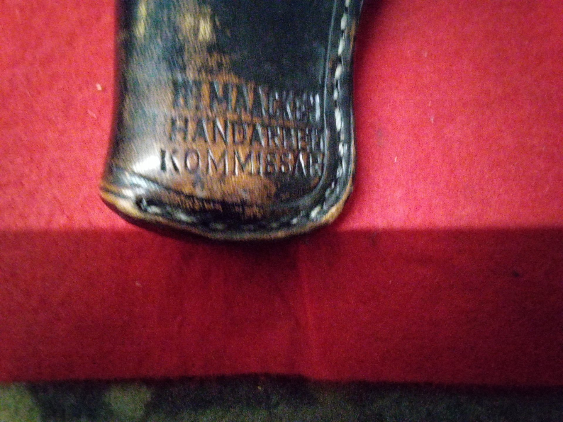 Holster aus Leder.für einen revolver.gebraucht, – Bild 1