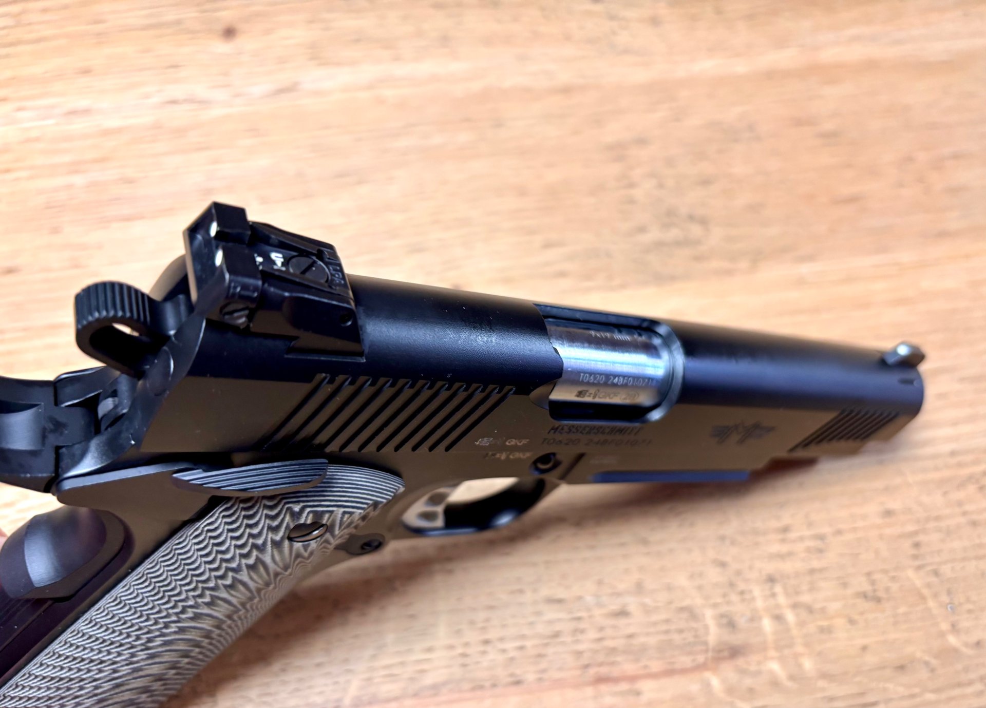 halbautomatische Pistole Messerschmitt 1911 Kal. 9mm 5"LL - NEUWARE – Bild 4