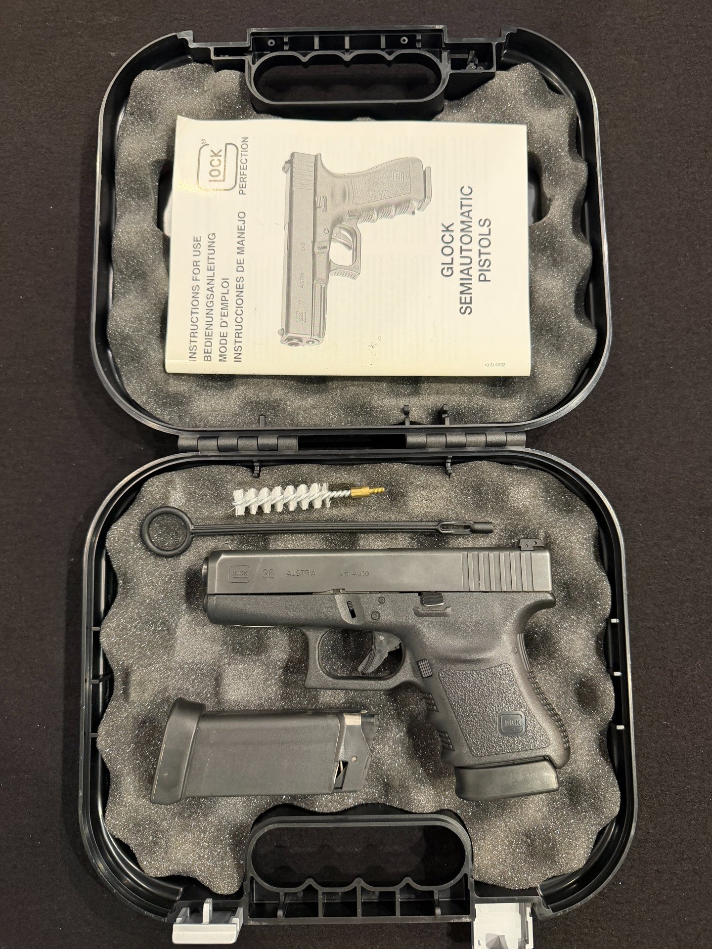 Glock 36 .45 Auto – Slimline Subkompakt, 6 Schuss – Gebraucht – Bild 1