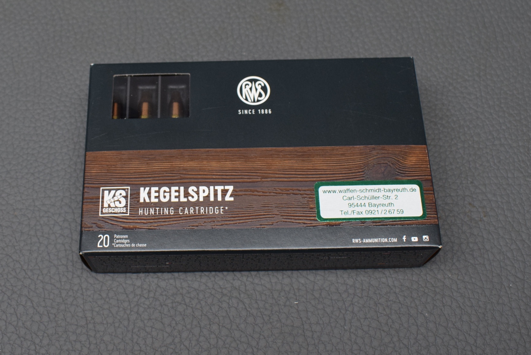 RWS .30-06 Spr. Kegelspitz 10,7g/165grs. 20 Schuss Versandkostenfrei – Bild 1