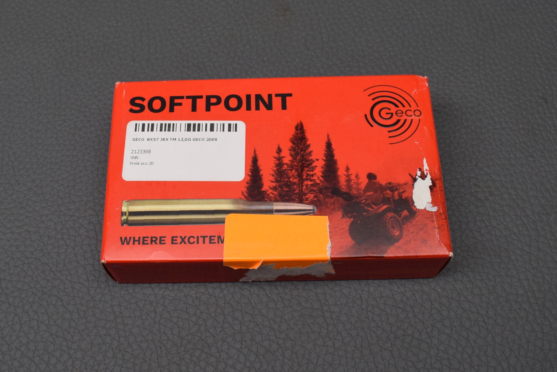 Geco 8×57 IRS 12,0g / 185gr SP 20 Schuss Versandkostenfrei – Bild 1
