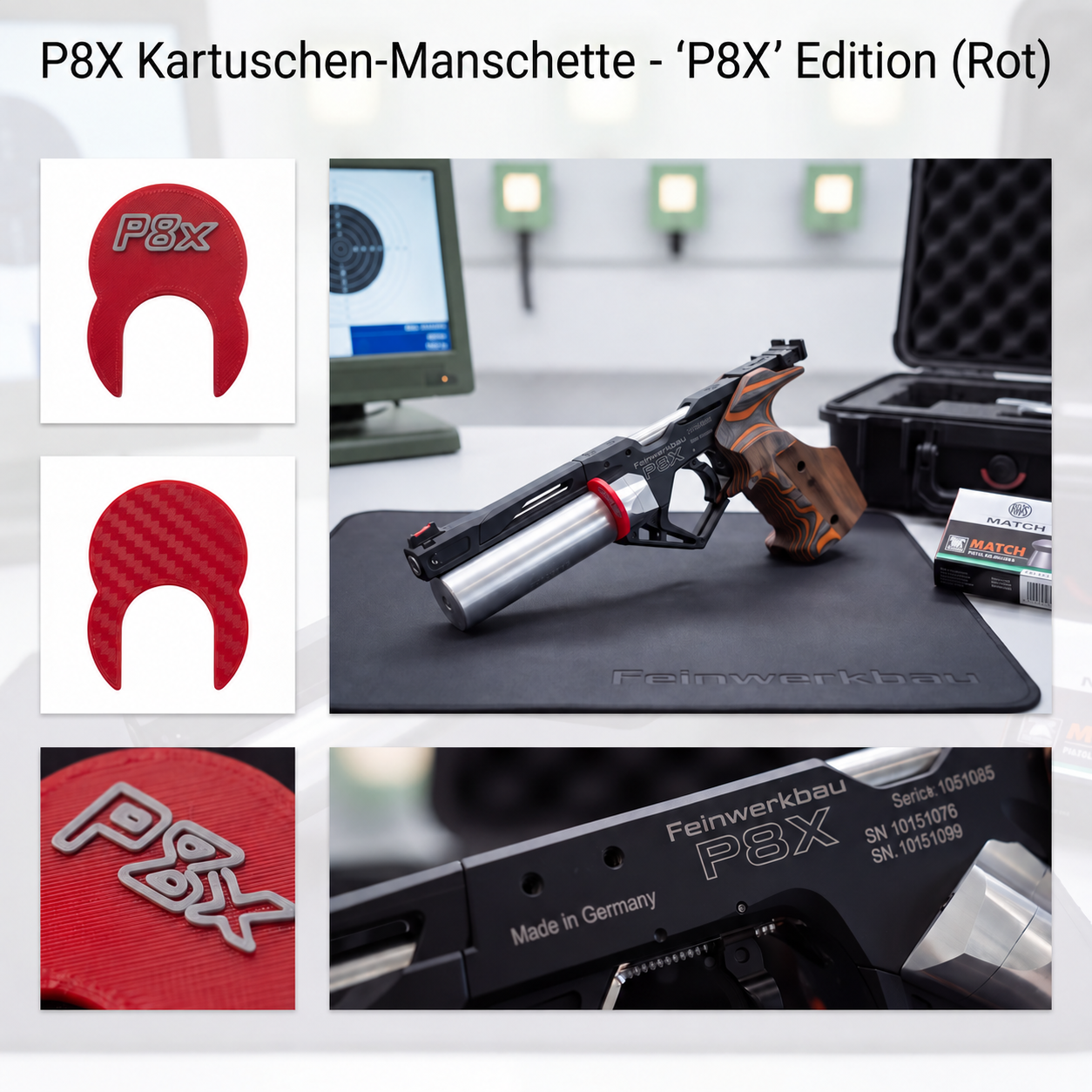 Distanz- & Sicherheitsscheibe für Feinwerkbau P8X – Druckluftkartusche – Bild 3
