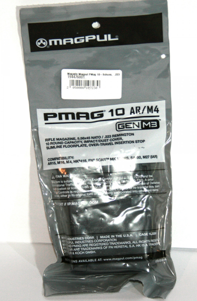 1x Original Magpul 10-Schuss Magazin für AR15/M4/M16 Selbstladebüchse (Schmeisser Haenel OA) .223 R – Bild 1