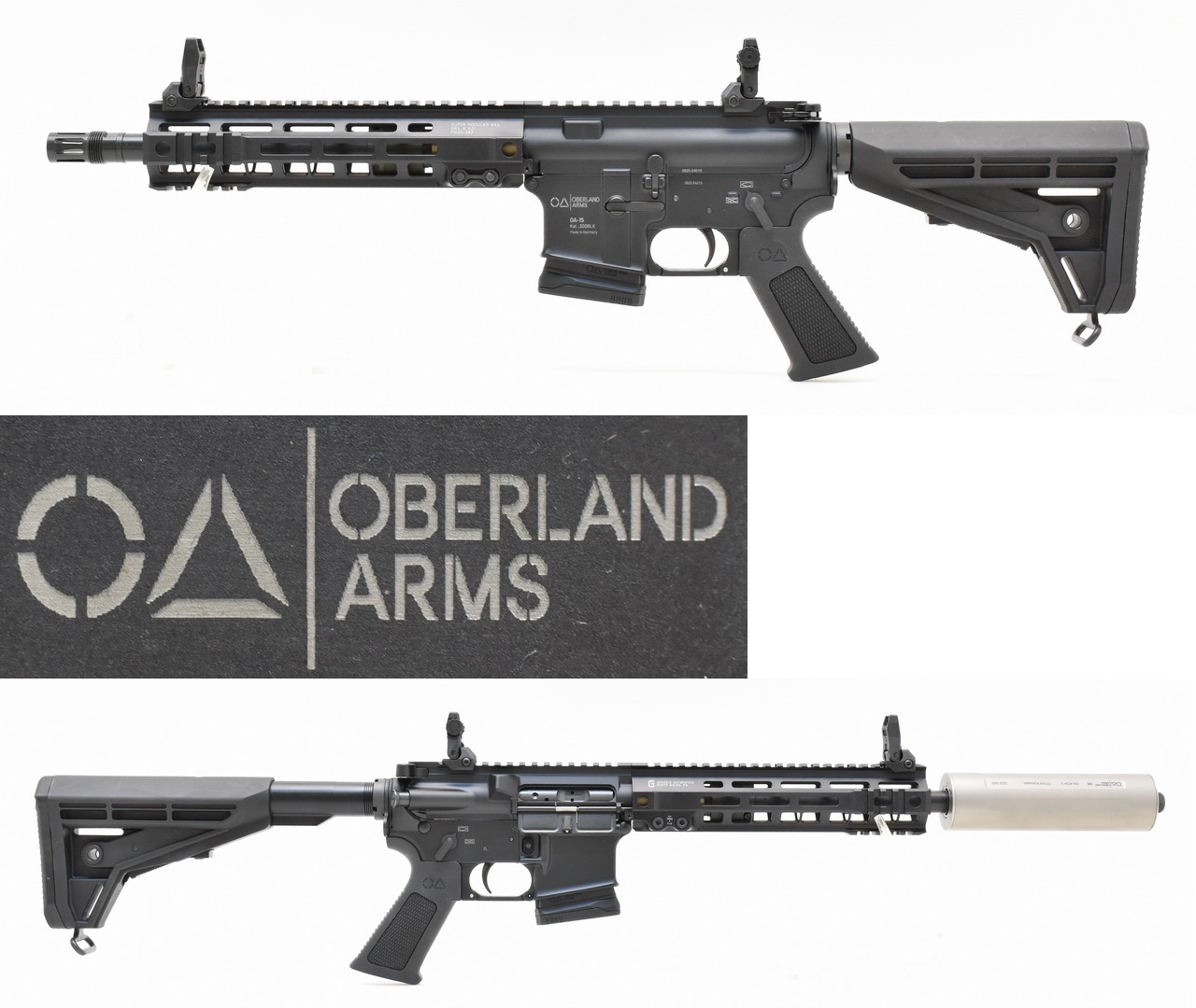 TOP ! OBERLAND ARMS OA-15 M10 im Kaliber .300BLK mit OA KDA II Kompakt TITAN Schalldämpfer – Bild 1