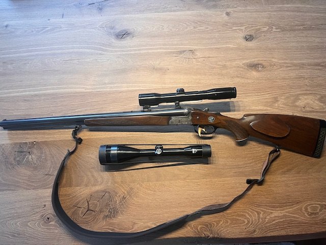 Heym Drilling (Biberschwanz) - 7x65, 16/70, ESL 22mag - 2xZeiss – Bild 1