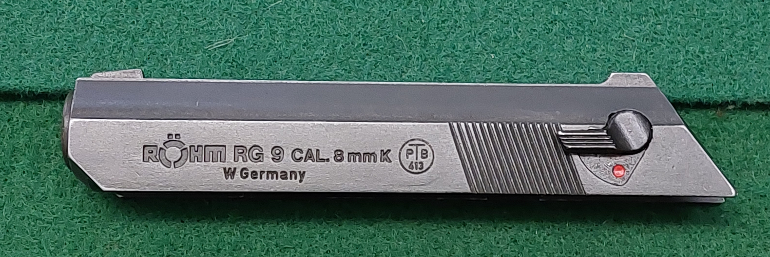 Verschluss (Schlitten) Röhm RG 9 Kal.8mmK PTB 413 – Bild 1
