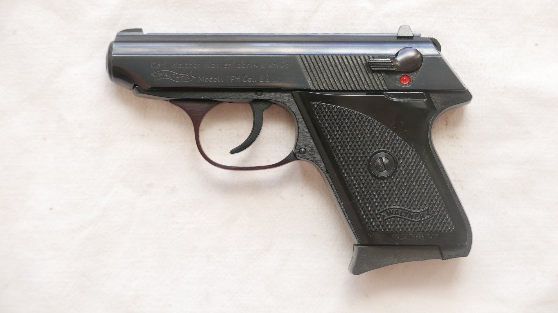 Pistole Walther TPH Kal. 22 lfB neuwertig, ungeschossen in OVP – Bild 3