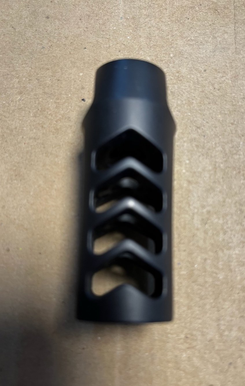 4-Kammern Mündungsbremse mit 5/8x24 Gewinde für Kaliber bis 8,3mm Ø – Bild 3