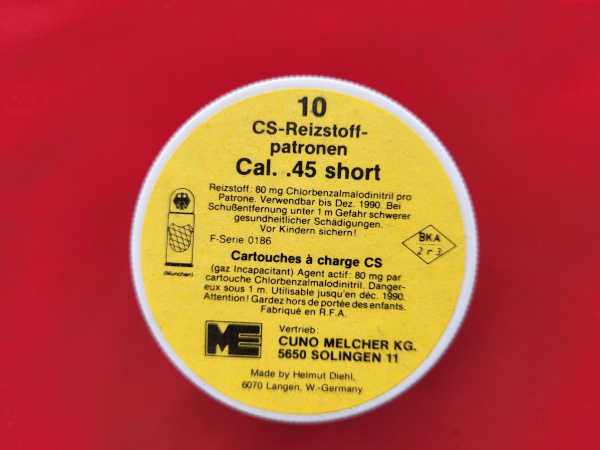 Cuno Melcher Gaspatronen Cal. 45 Short 10 Stück – Bild 1