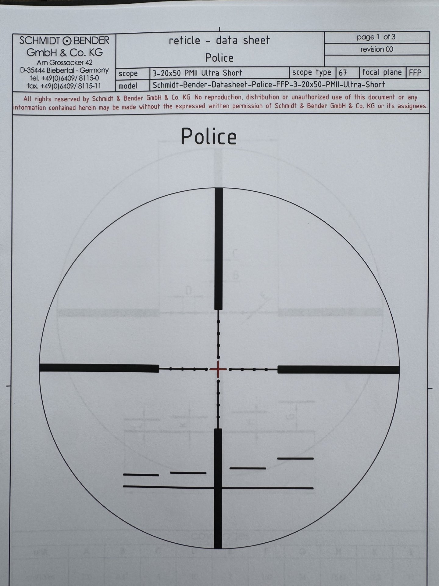 Schmidt & Bender PM II 3-20x50 Ultra Short mit ERA-Tac und Docter-Sight OVP Sniper DMR – Bild 5