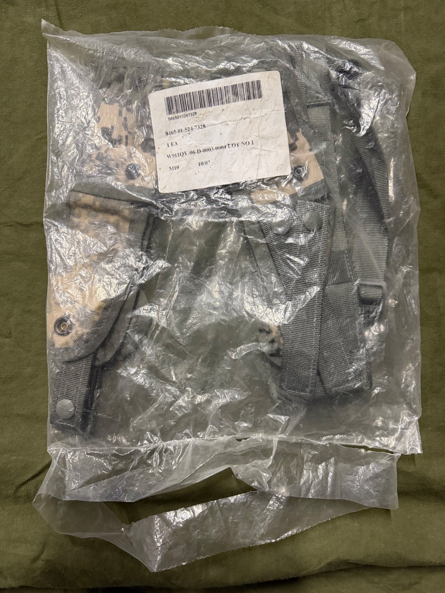 US Army MOLLE II Pistolenset 5-teilig – Beinverlängerung 4x Magazintasche ACU UCP Neu – Bild 2