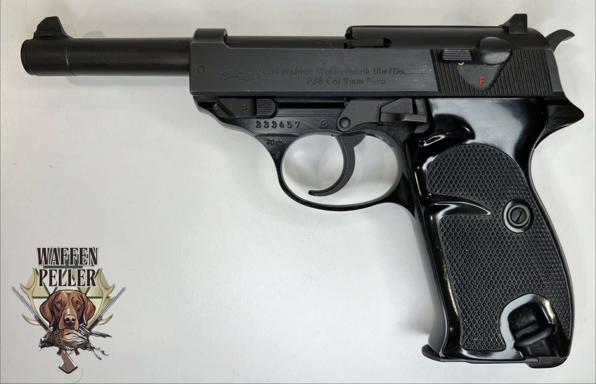 Walther P38 (matt) 9mm Para – Neuwertiger Sammlerzustand (1970) in OVP mit 3 Magazinen & Anleitung – Bild 2