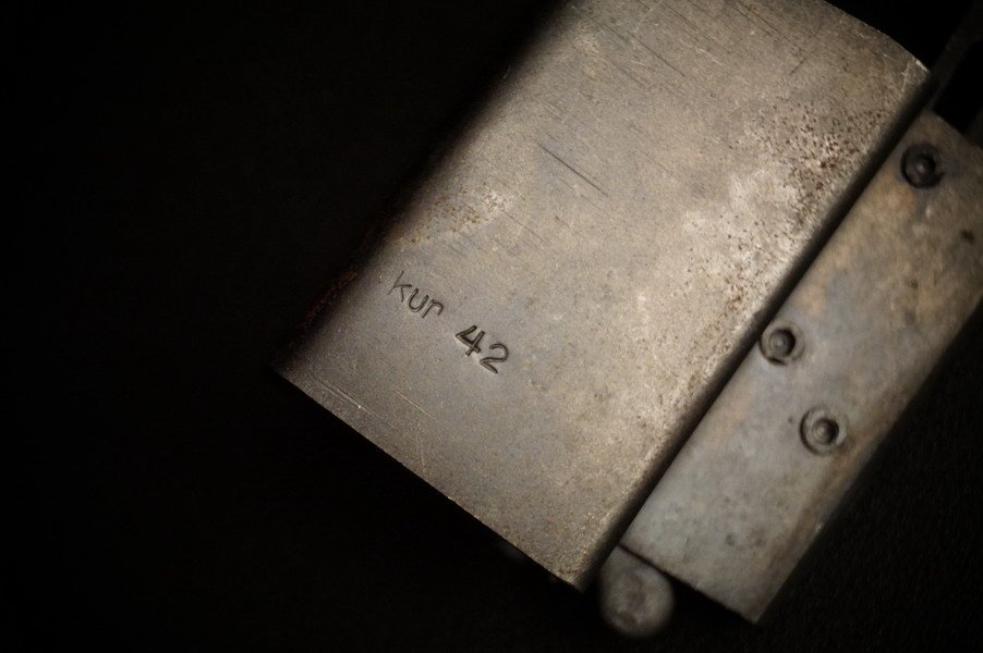 WH MP 38 u. 40 Magazinlader, Stahl, Prägetechnik, WK2 – Bild 2