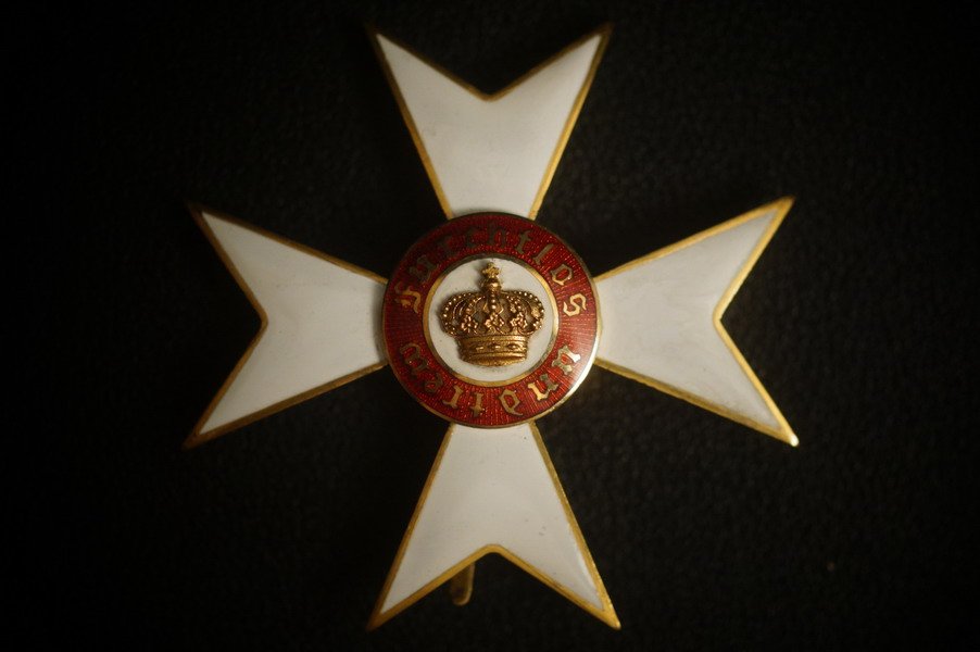 Orden der Württembergischen Krone, Kreuz Ehrenritter 1892, sehr fein, mehrteilig, WK1 – Bild 1