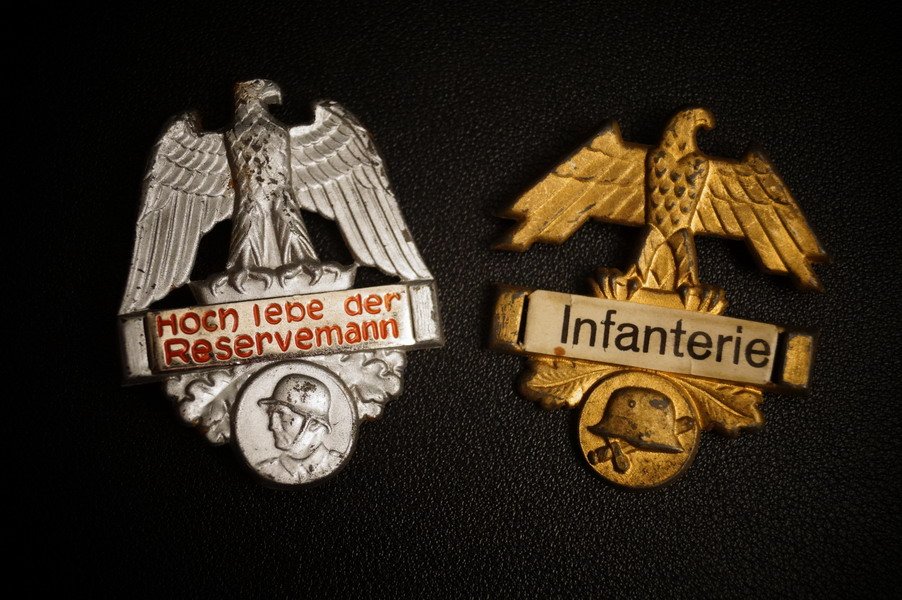 WH RESERVE Schilder, Infanterie und Reservemann, WK2 – Bild 1