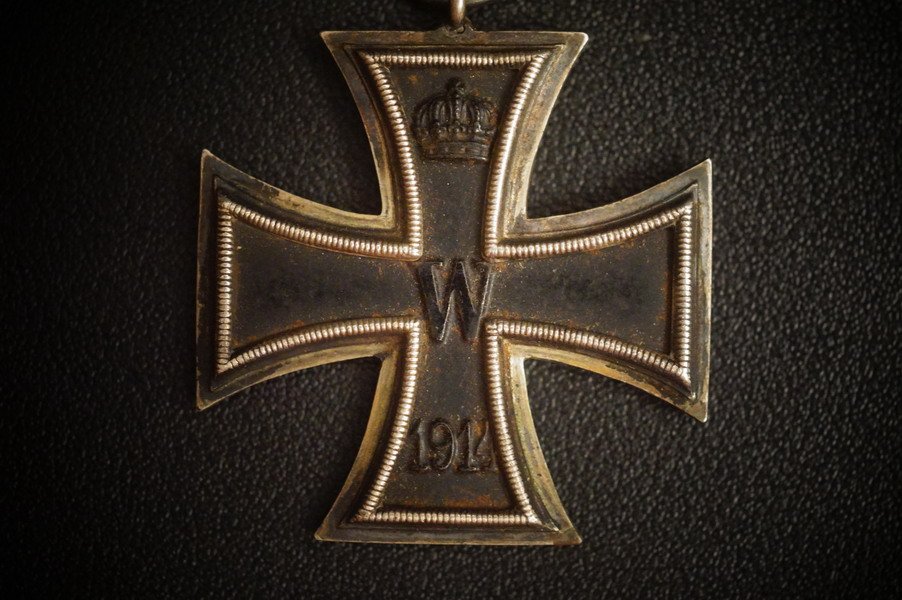 1914 Eisernes Kreuz 2.Klasse, Eisenkern, 3-Teilig, Silberstück, WK1 – Bild 1