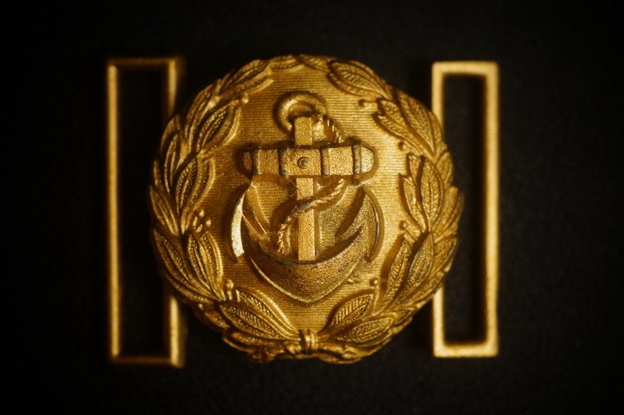 Kriegsmarine Dolch Unterschnallriemen Koppelschloss, WK2 – Bild 1