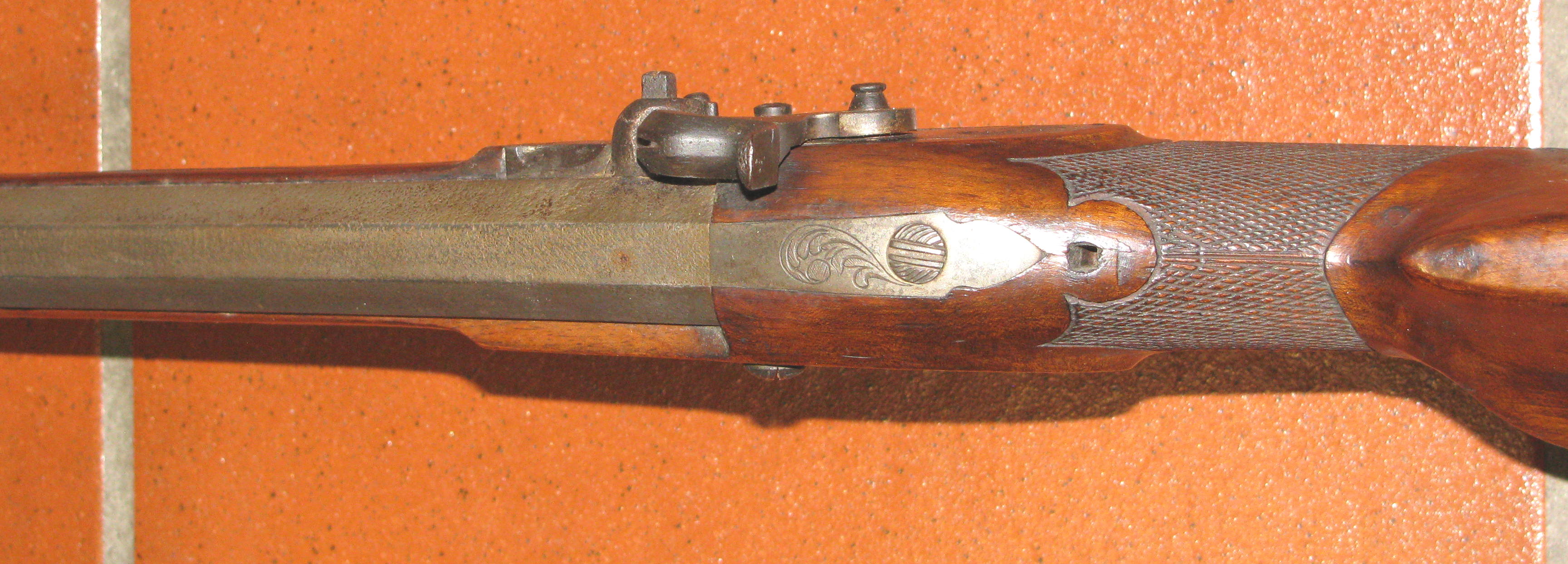 Altes Perkussion Vorderlader - Gewehr mit Stecher – Bild 3