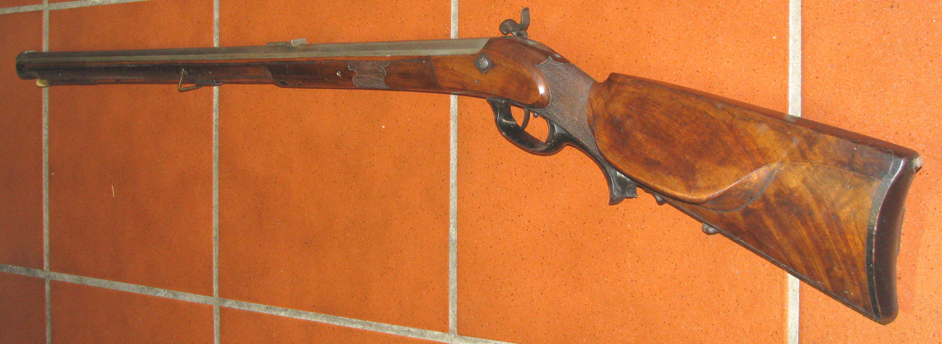 Altes Perkussion Vorderlader - Gewehr mit Stecher – Bild 1