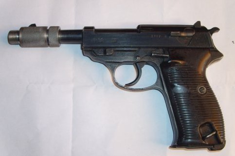 Walther P38 / P1 aufsatz für Schalldämpfergewinde (laufgewinde) selten 16X1,5 Gewinde – Bild 1