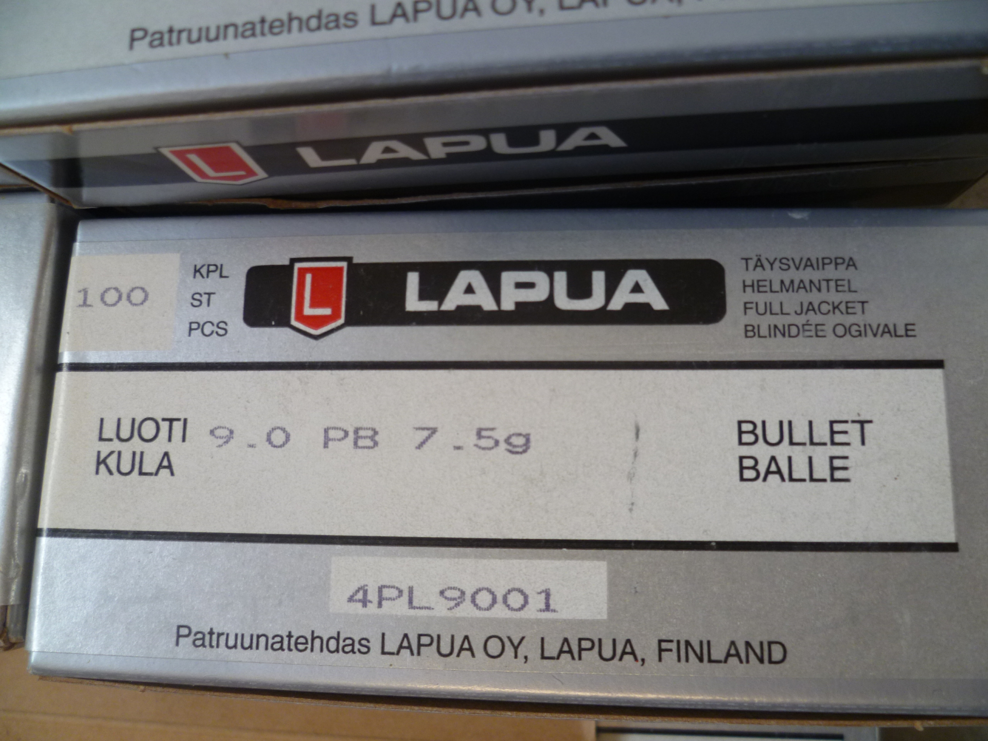 Geschosse Lapua 9 mm Luger 7,5gr 1700 Stück – Bild 3