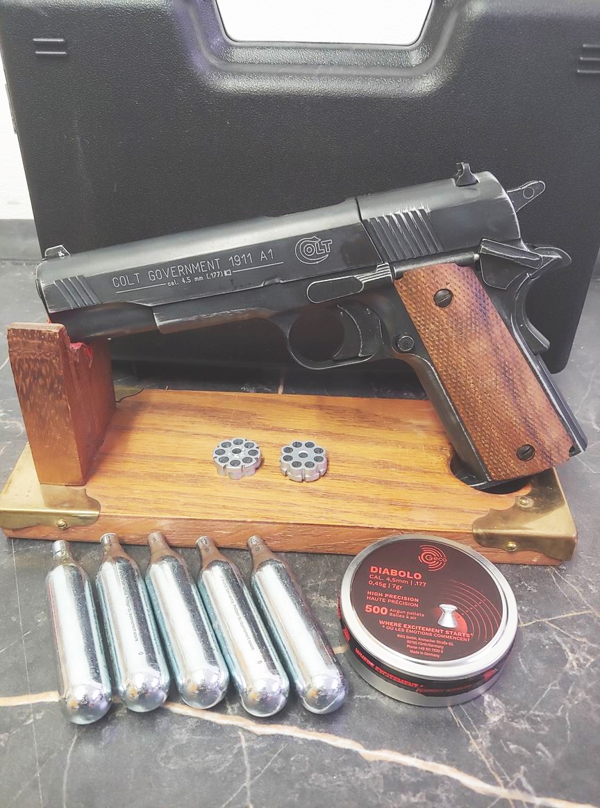 Der Klassiker! Used Look Colt Government 1911 A1 * Vollmetall * CO² mit Starterset – Bild 1