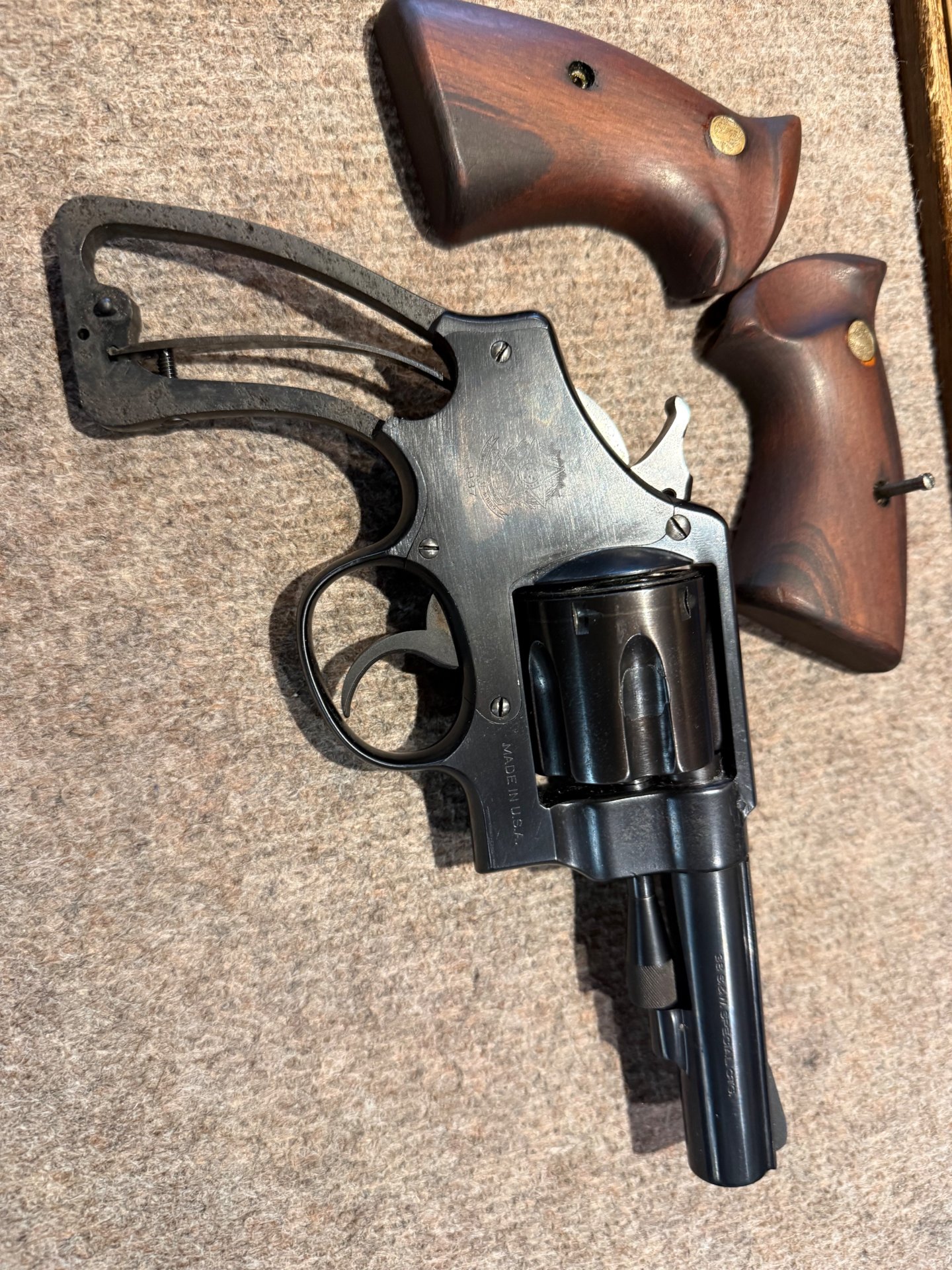US Militärrevolver S&W .38 CTG Brasilienkontrakt Mod. 1917/ Mod.1937 – Bild 1