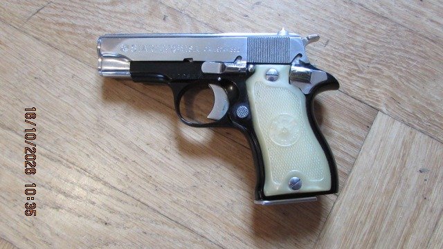 Star Starfire, halbautom. Pistole, Kal. 9mmkurz werksvernickelt – Bild 1