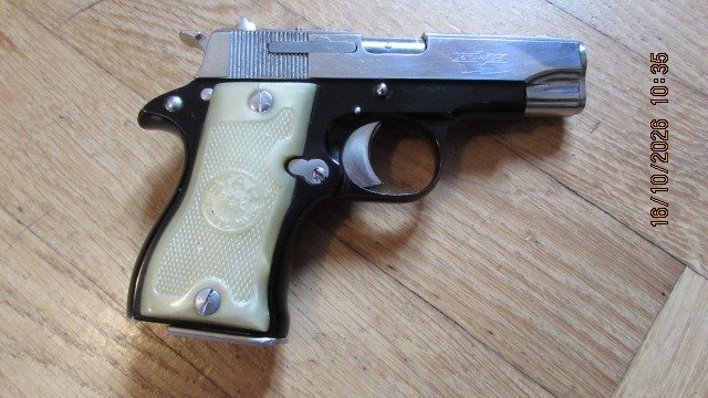 Star Starfire, halbautom. Pistole, Kal. 9mmkurz werksvernickelt – Bild 2