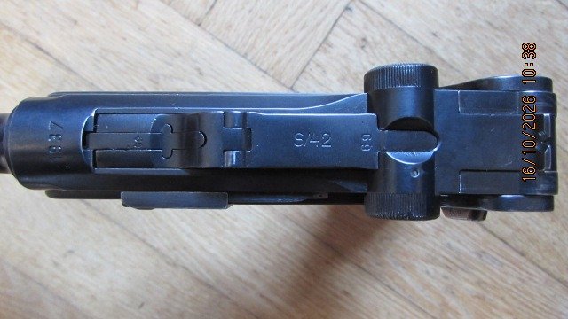 Mauser 08 Pistole S/42 1937, Kal. 9mmLuger – Bild 4