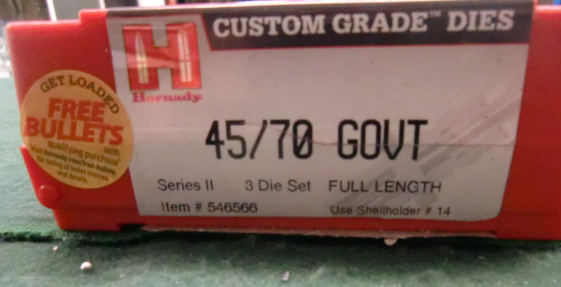 HORNADY Matritzensatz 45/70Govt Series II 3 Die Set Full Length mit Hülsenhalter 14 **unbenutzt – Bild 3