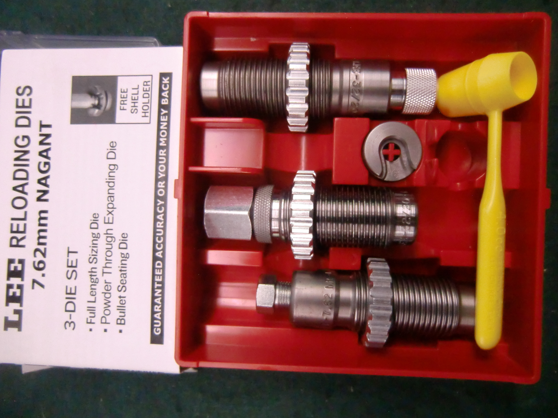 LEE Matritzensatz 7,62mmNagant (Revolver) 3 Die Set Full Length mit Hülsenhalter 6 **unbenutzt – Bild 2