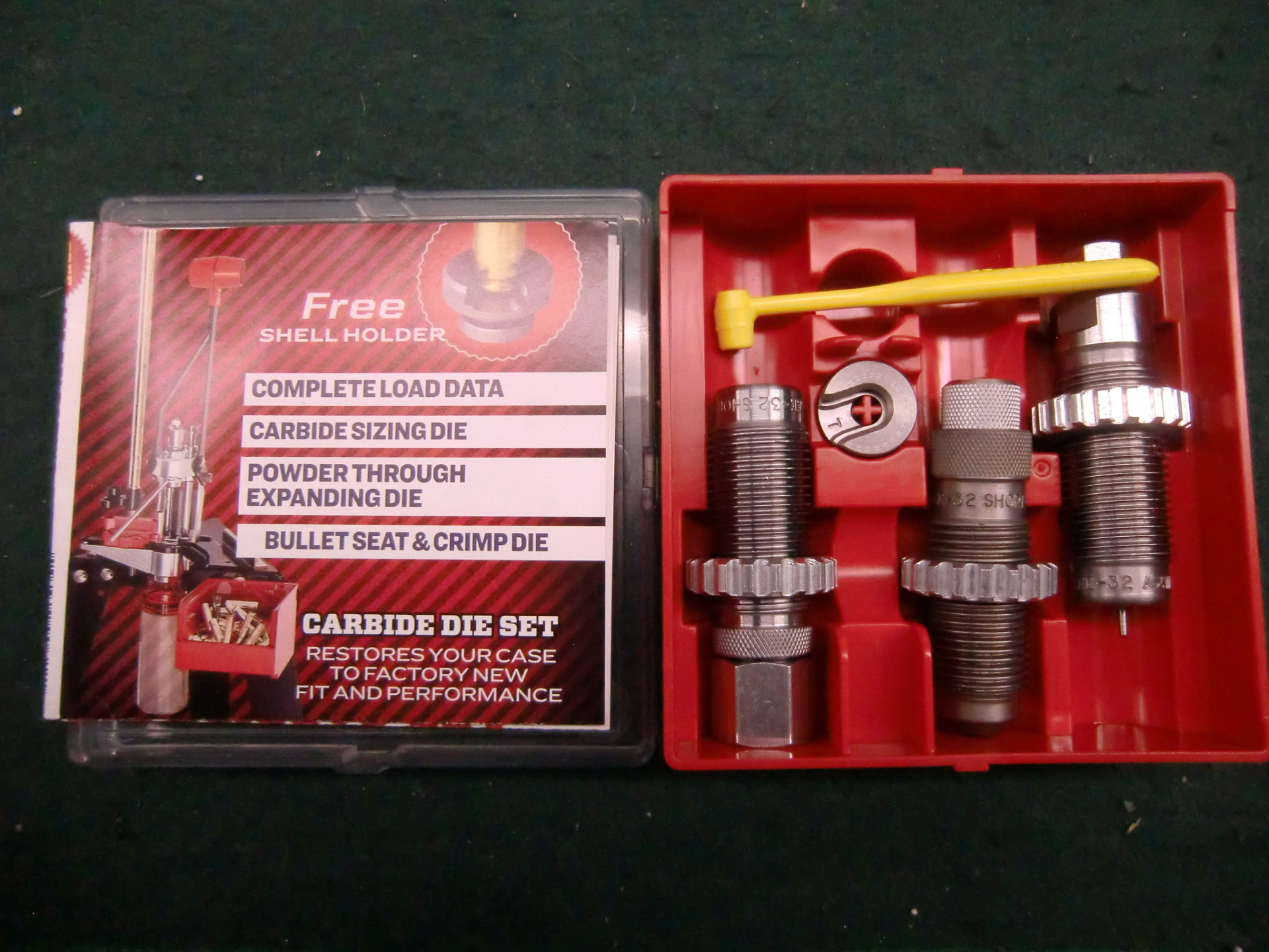 LEE Matritzensatz .32Auto 7,65Browning 3 Die Set Full Length mit Hülsenhalter 7 **unbenutzt – Bild 1