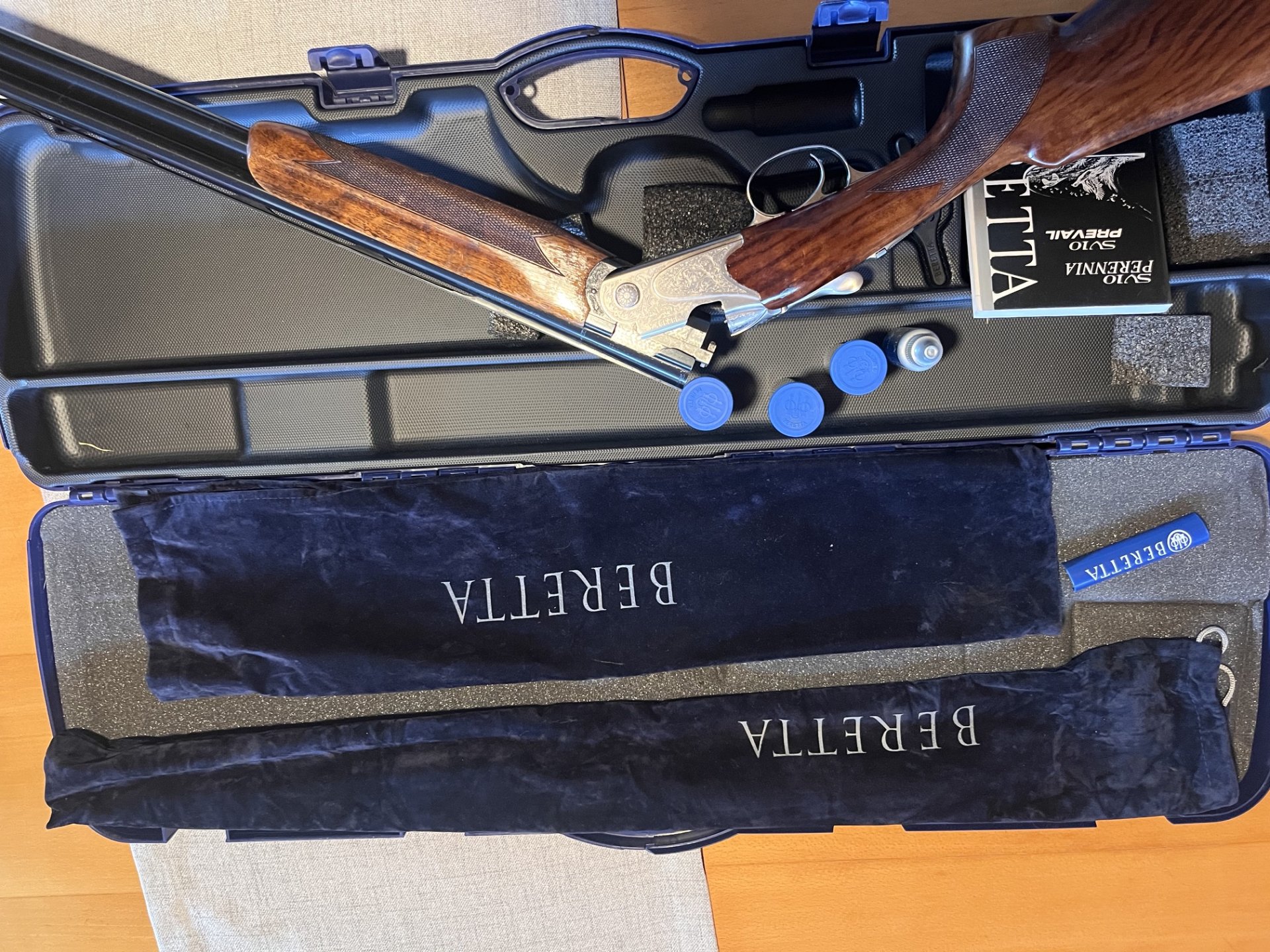 Beretta Bockflinte SV Perennia I Cal. 20/76 mit 535 Schuß Munition – Bild 2