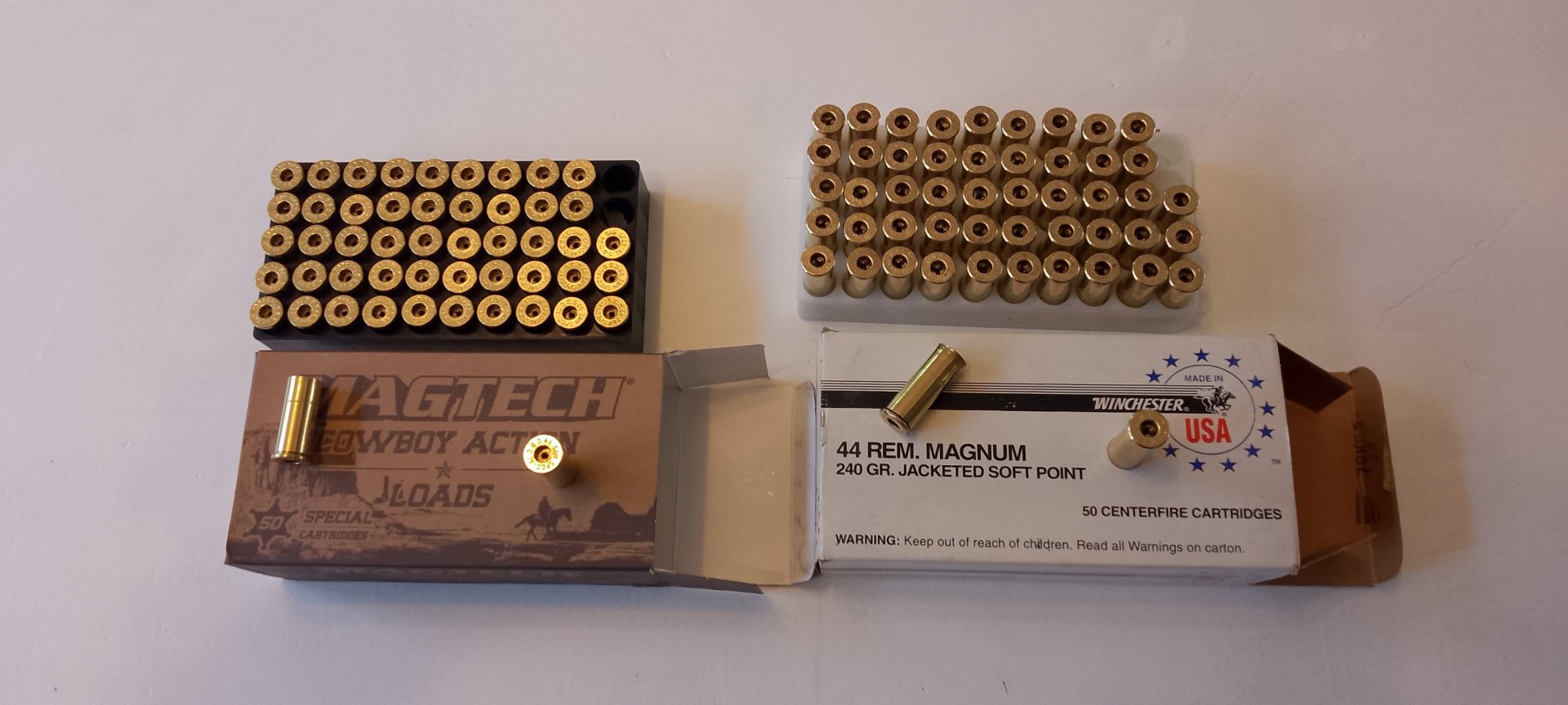 Hülsen 44 special und .44 Rem. Magnum je 50 Stück in OVP – Bild 1