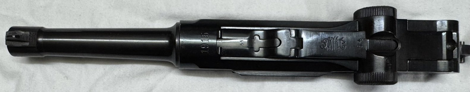 DWM P08 9mmLuger, 1916 mit 4 Päckchen Originalmunition WW II (1941-1943) – Bild 12