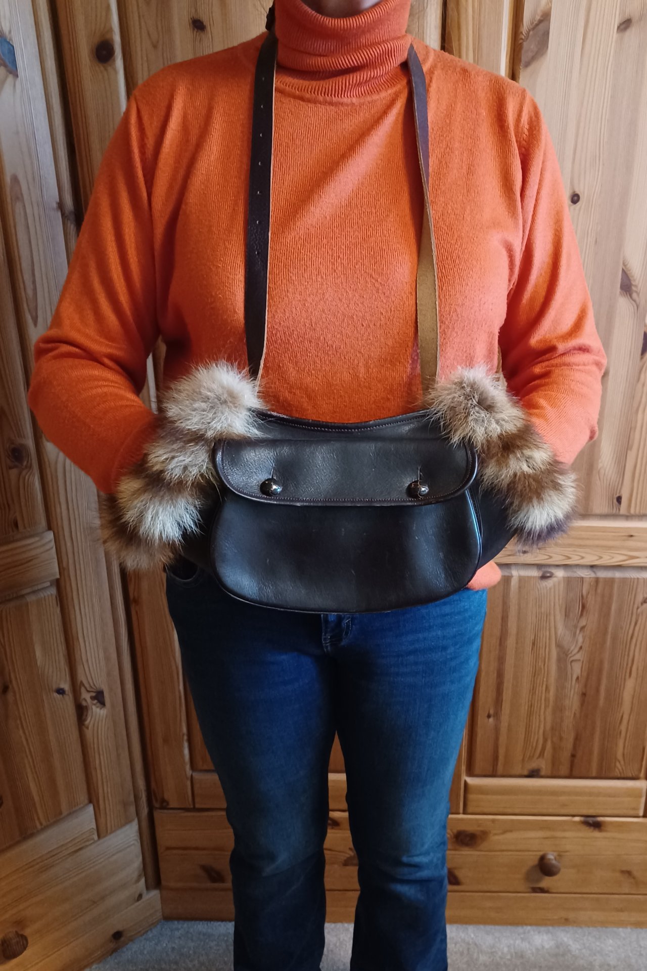 Jagdtasche, Trapper, Jagd, Tasche mit eingearbeiteten Muff – Bild 4